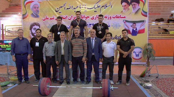 قهرمانی خوزستان در مسابقات وزنه برداری جوانان کشور در مراغه