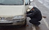 خدمت زیبای پلیس مراغه در کمک به مردم گرفتار در برف +تصاویر