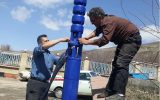 عملیات تعویض الکترو موتور و پمپ شناور مجتمع شهید دهقان