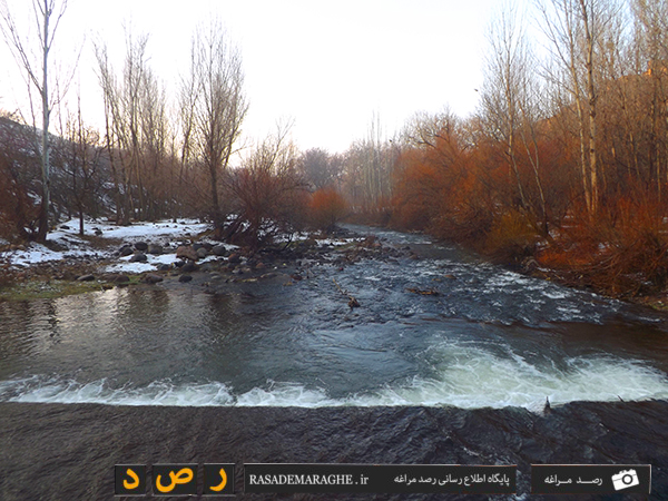 طبیعت زمستانی در مراغه