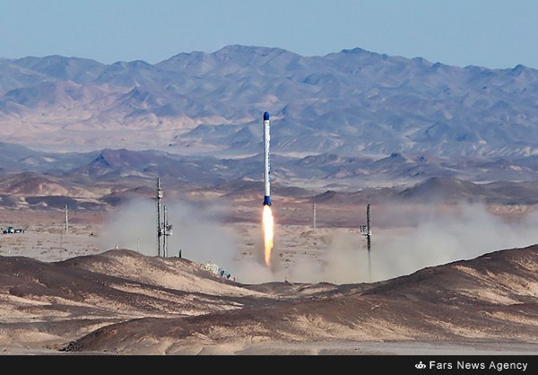 عکس: لحظه پرتاب ماهواره ایرانی فجر