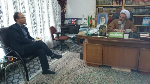 دیدار رییس و اعضای هیات رییسه دانشکده علوم پزشکی مراغه  با امام جمعه محترم شهرستان