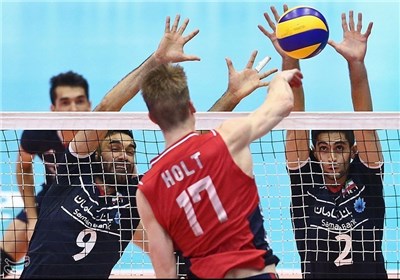 پیروزی دوباره والیبال ایران مقابل مدافع عنوان قهرمانی / آمریکا ۱+۵ امتیاز داد و رفت .