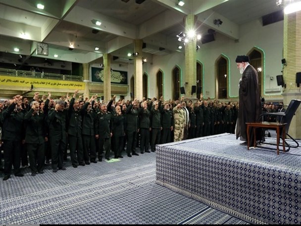 دیدار فرماندهان و کارمندان سپاه پاسداران انقلاب اسلامی با مقام معظم رهبری
