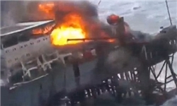 به دلیل آتش سوزی در یک سکوی نفتی رخ داد کشته شدن بیش از ۳۰ کارگر صنعت نفت جمهوری آذربایجان در دریای خزر
