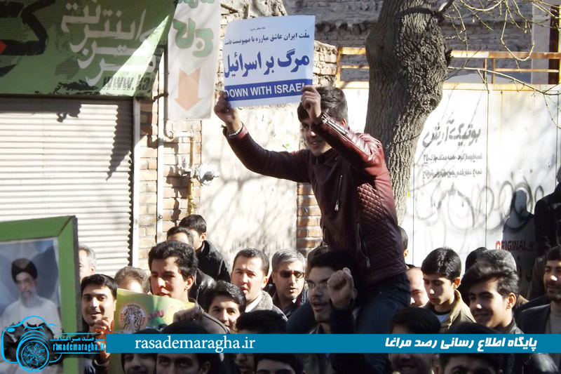 راهپیمایی عظیم ۲۲ بهمن، با حضور گسترده و پرشور مردم مراغه برگزار شد + تصاویر 43 DSCF3812 copy