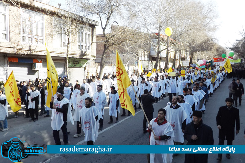 راهپیمایی عظیم ۲۲ بهمن، با حضور گسترده و پرشور مردم مراغه برگزار شد + تصاویر 44 DSCF3818 copy