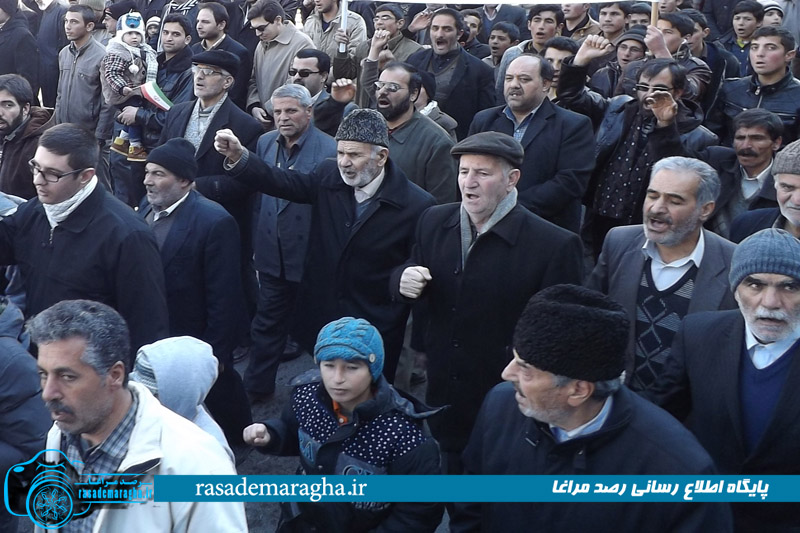 راهپیمایی عظیم ۲۲ بهمن، با حضور گسترده و پرشور مردم مراغه برگزار شد + تصاویر 49 DSCF3840 copy