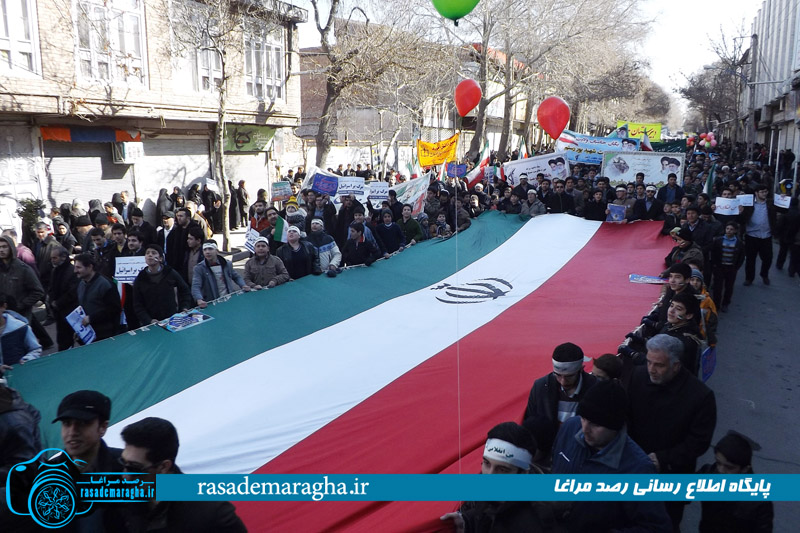 راهپیمایی عظیم ۲۲ بهمن، با حضور گسترده و پرشور مردم مراغه برگزار شد + تصاویر 50 DSCF3852 copy