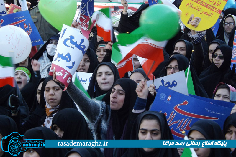 راهپیمایی عظیم ۲۲ بهمن، با حضور گسترده و پرشور مردم مراغه برگزار شد + تصاویر 54 DSCF3876 copy