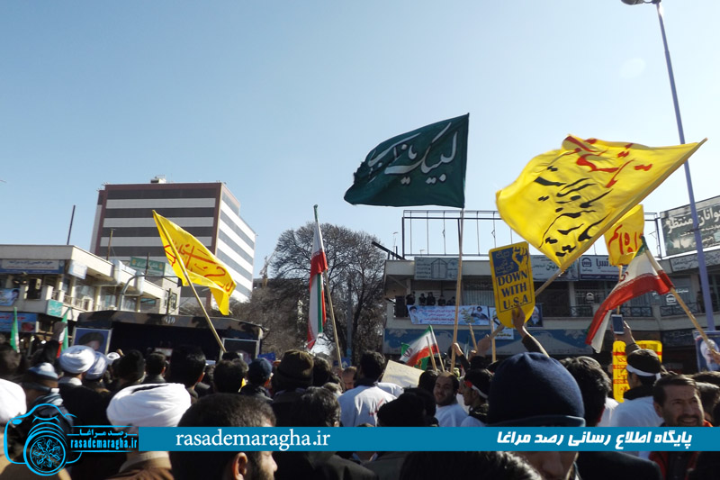 راهپیمایی عظیم ۲۲ بهمن، با حضور گسترده و پرشور مردم مراغه برگزار شد + تصاویر 61 DSCF3908 copy
