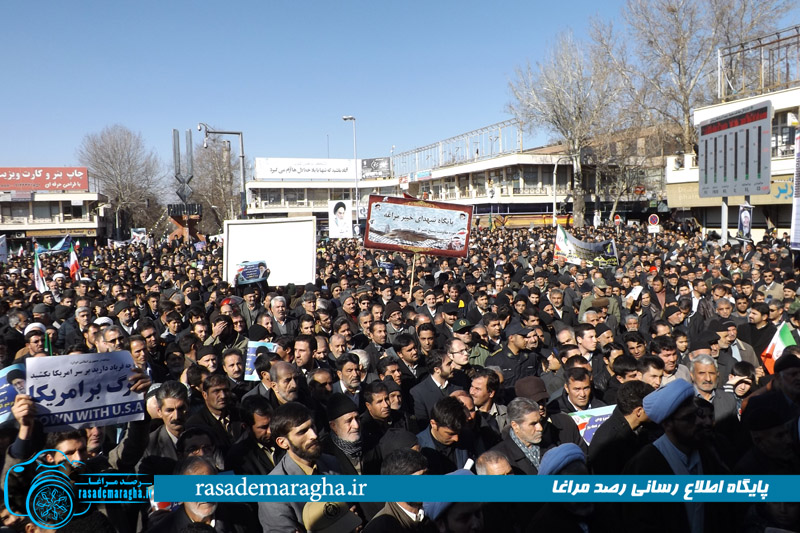 راهپیمایی عظیم ۲۲ بهمن، با حضور گسترده و پرشور مردم مراغه برگزار شد + تصاویر 65 DSCF3921 copy