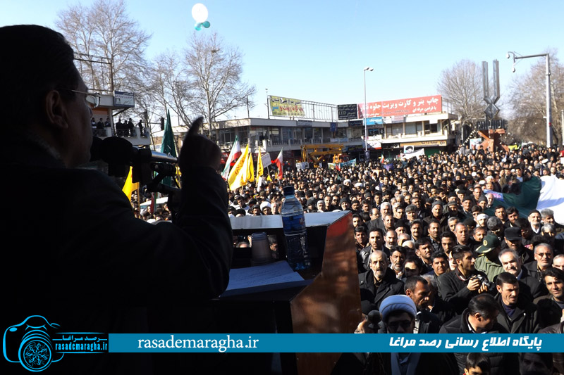 راهپیمایی عظیم ۲۲ بهمن، با حضور گسترده و پرشور مردم مراغه برگزار شد + تصاویر 71 DSCF3953 copy