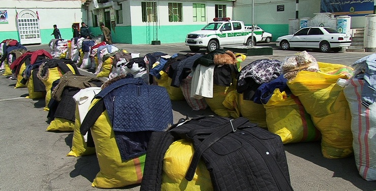 کشف محموله البسه خارجی قاچاق در مراغه