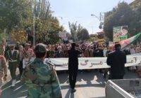 حضور پرشور مردم ولایی و شهید پرور شهرستان مراغه در راهپیمایی حمایت از مردم فلسطین