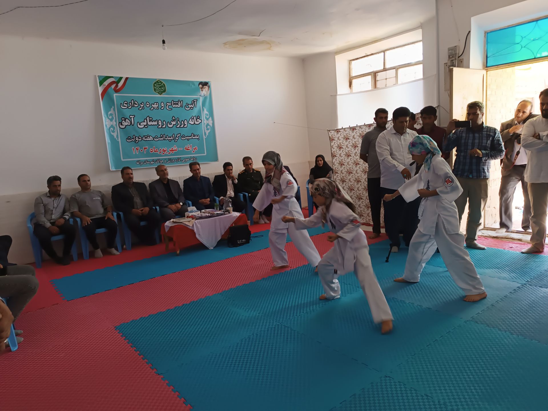 افتتاح خانه ورزش در روستای آهق