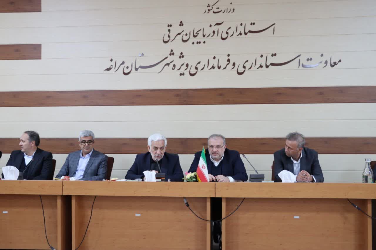 بررسی نیازهای حوزه آب و فاضلاب مراغه و عجبشیر با حضور معاون وزیر نیرو