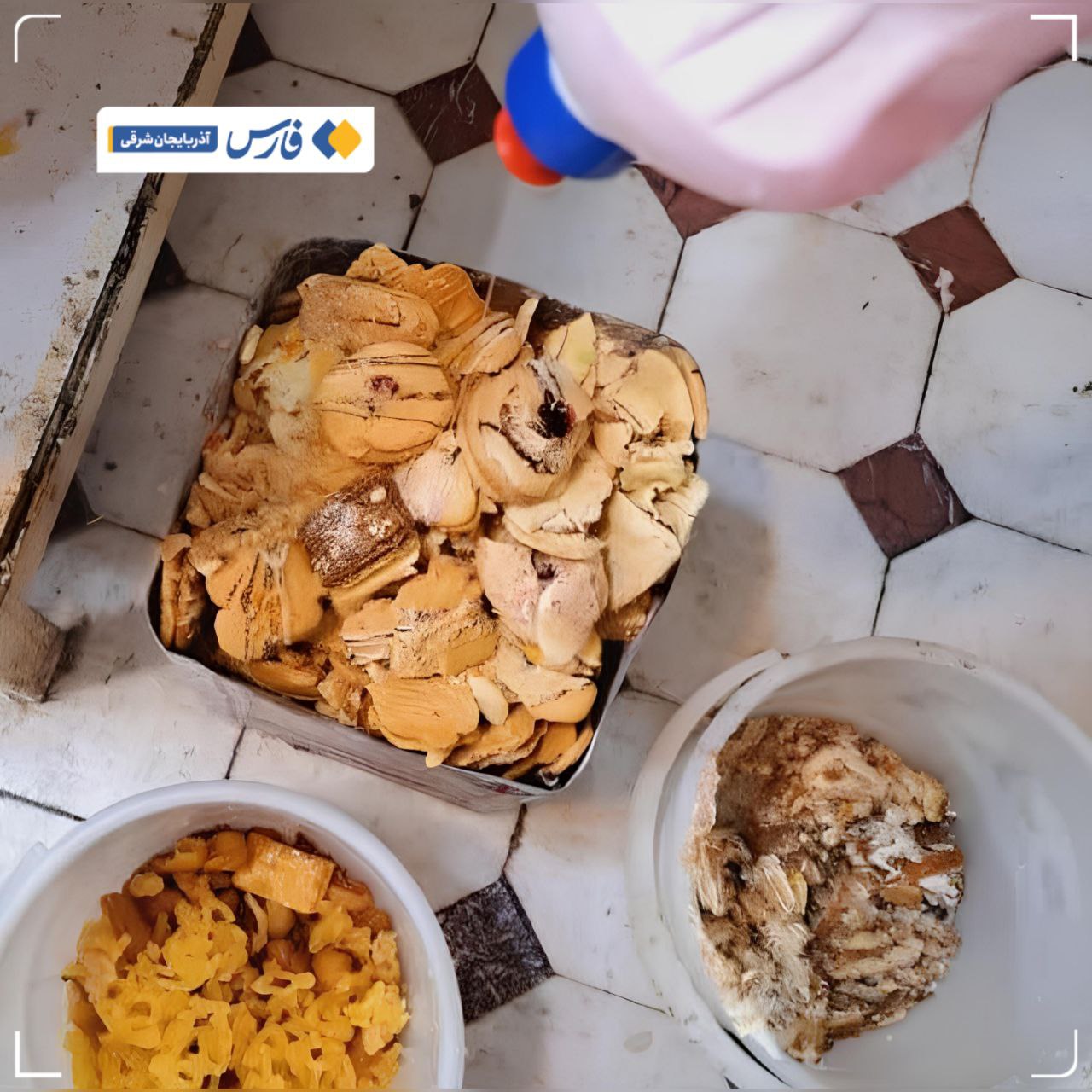 جمع آوری ۱۸۰۰ کیلوگرم مواد غذایی فاسد در مراغه