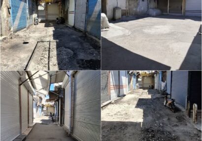 اجرای طرح سنگفرش قسمتی از بازار مراغه با مشارکت کسبه
